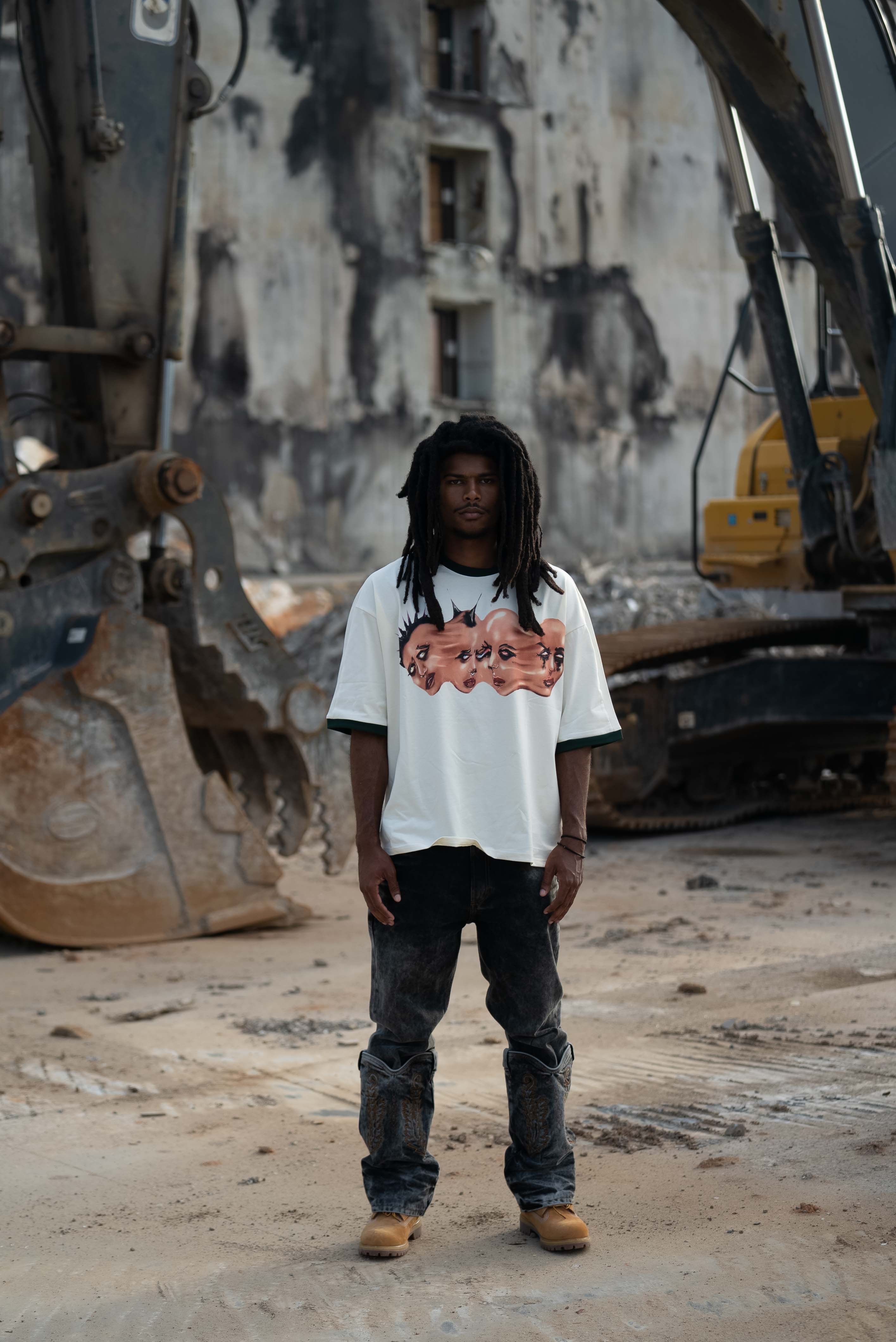 Cream Disoriented Shirt