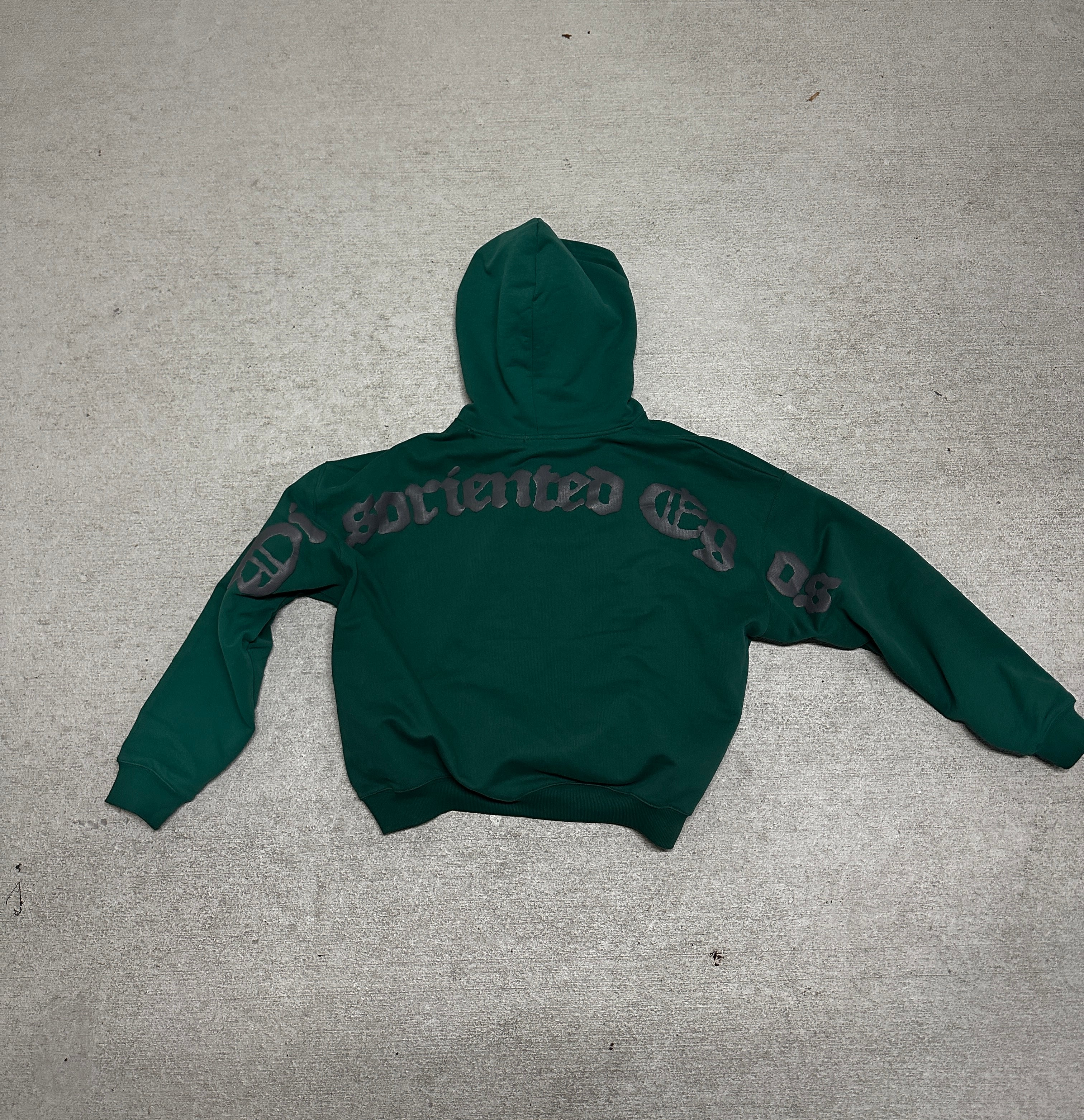 Green Disoriented Hoodie