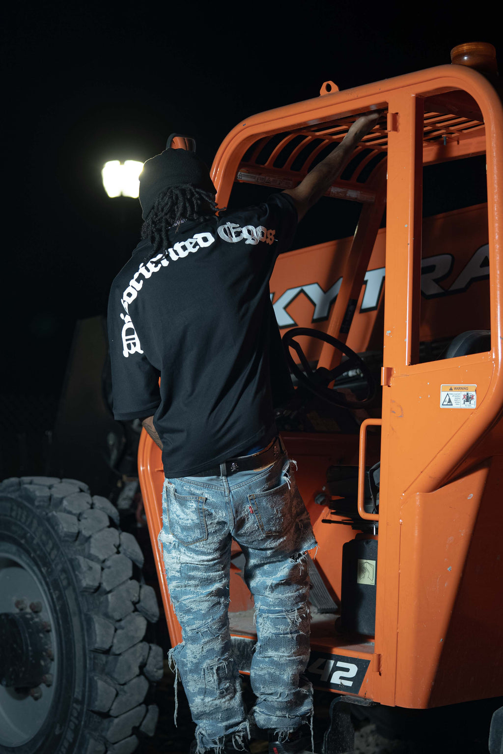 Black Disoriented Shirt