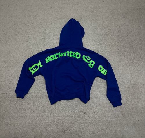 Blue Disoriented Hoodie