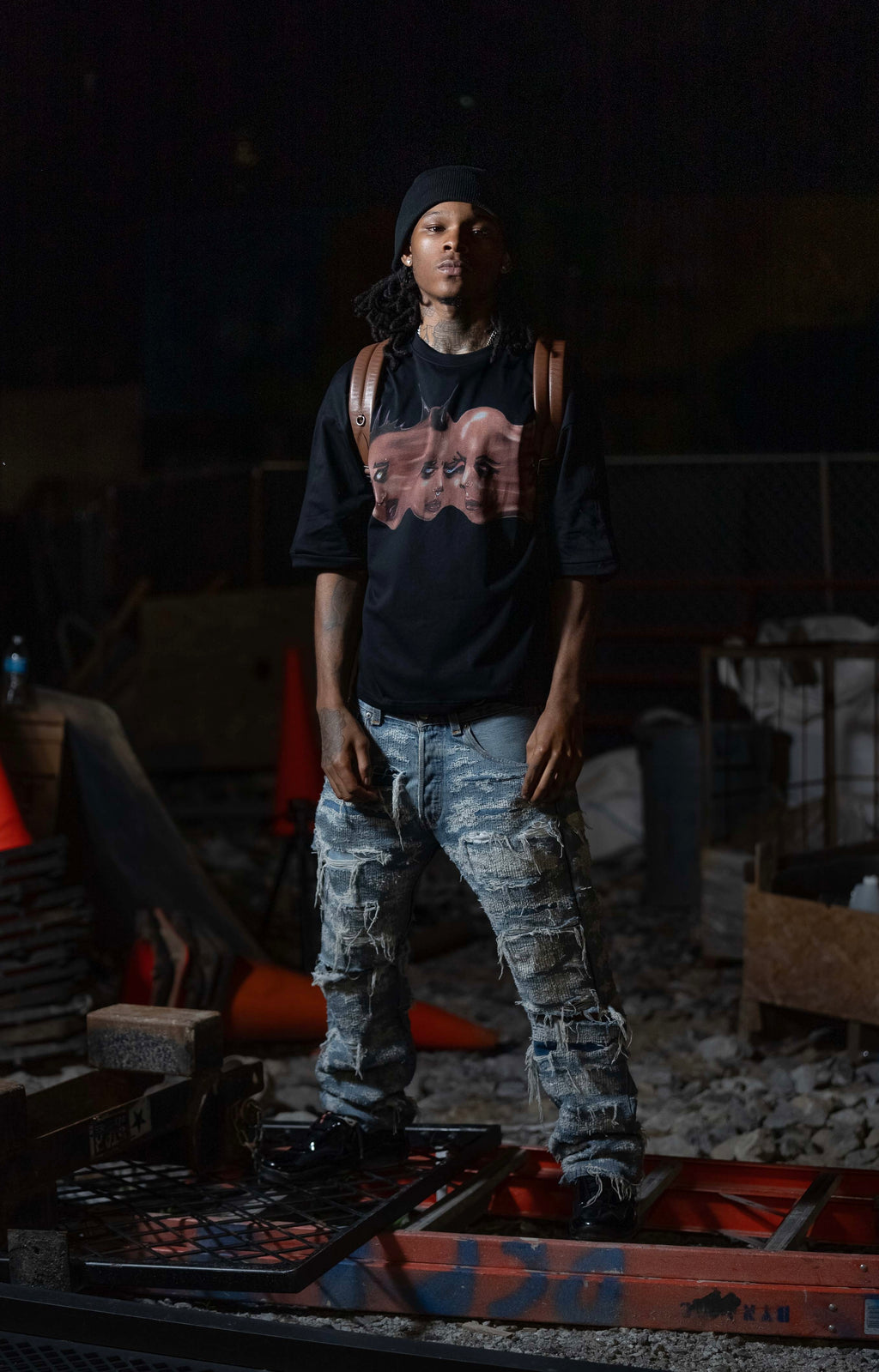 Black Disoriented Shirt