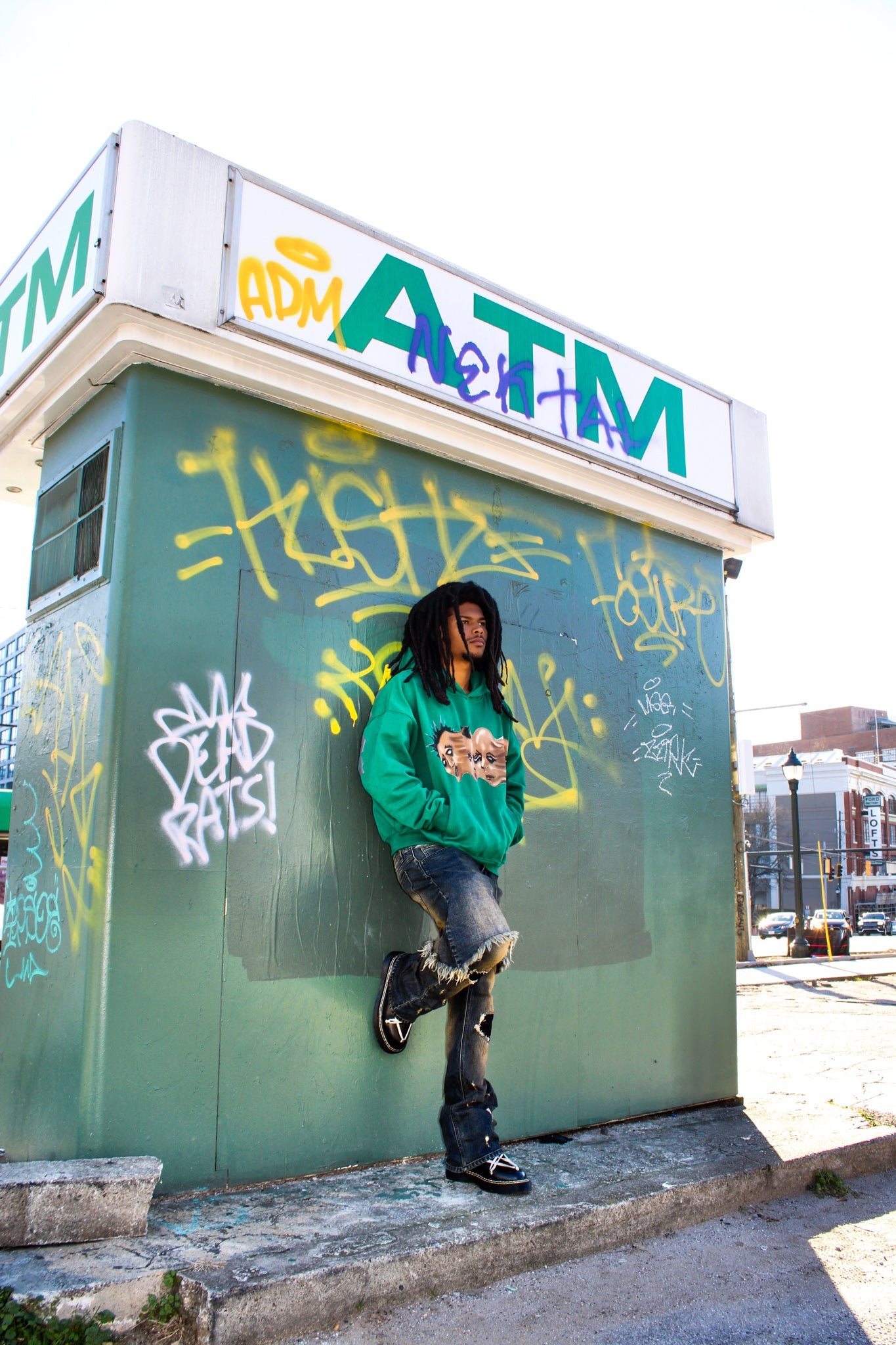 Green Disoriented Hoodie