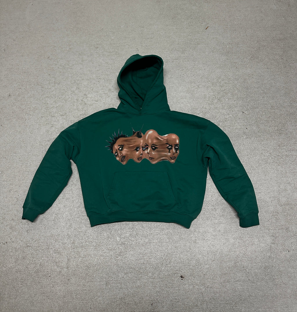 Green Disoriented Hoodie