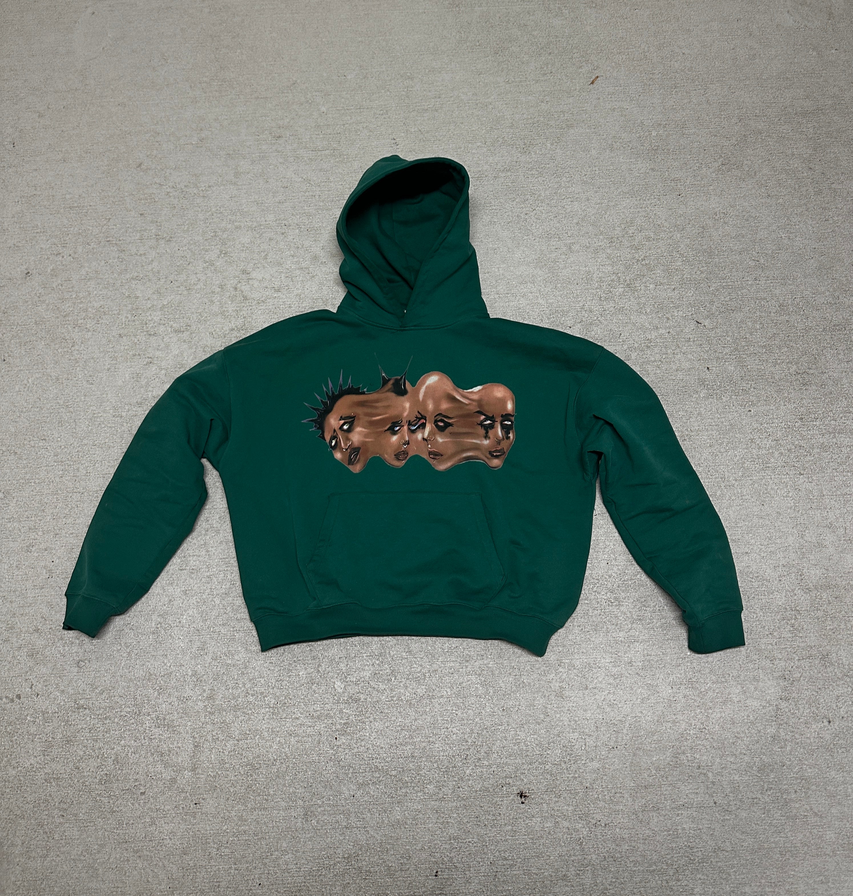 Green Disoriented Hoodie