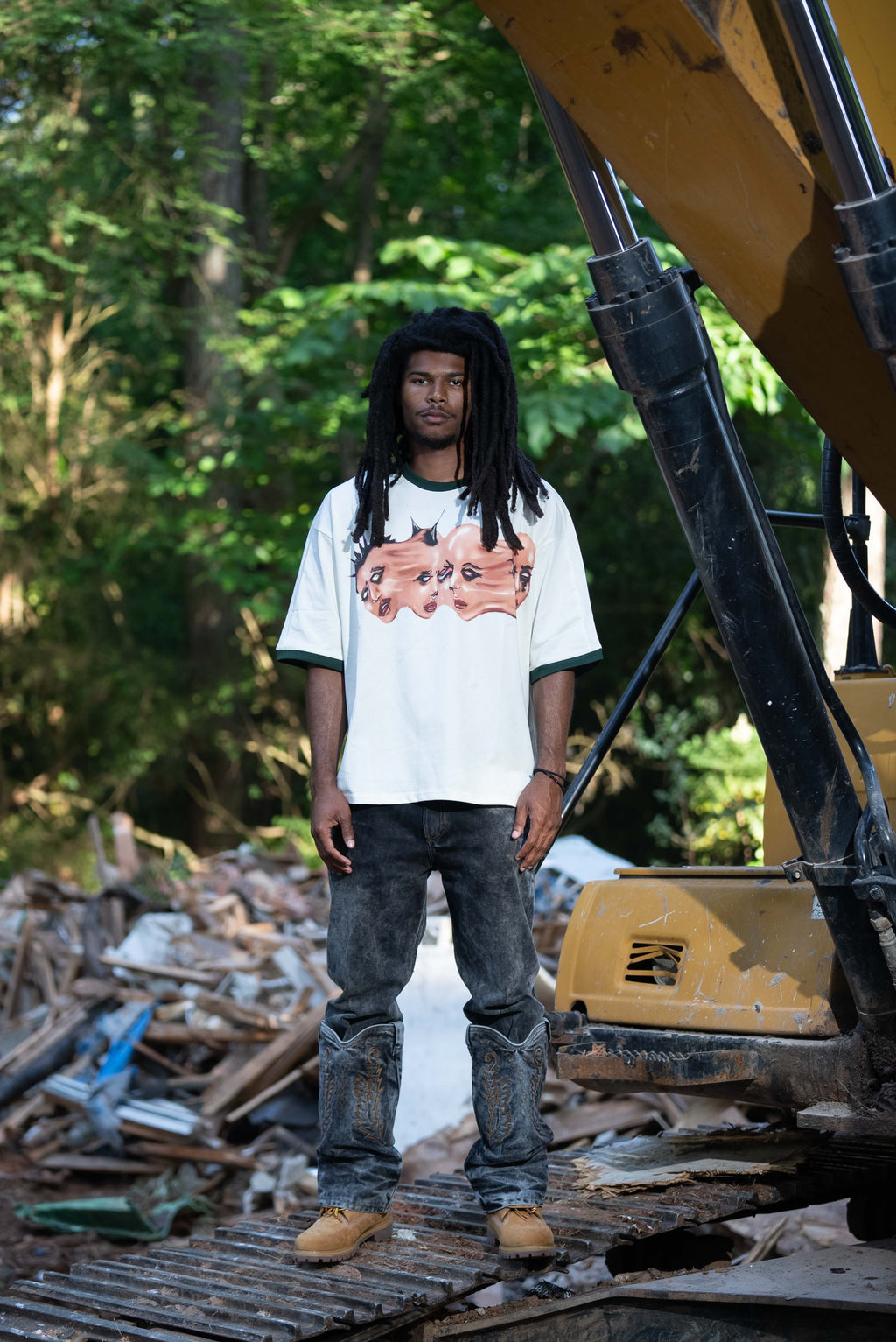 Cream Disoriented Shirt