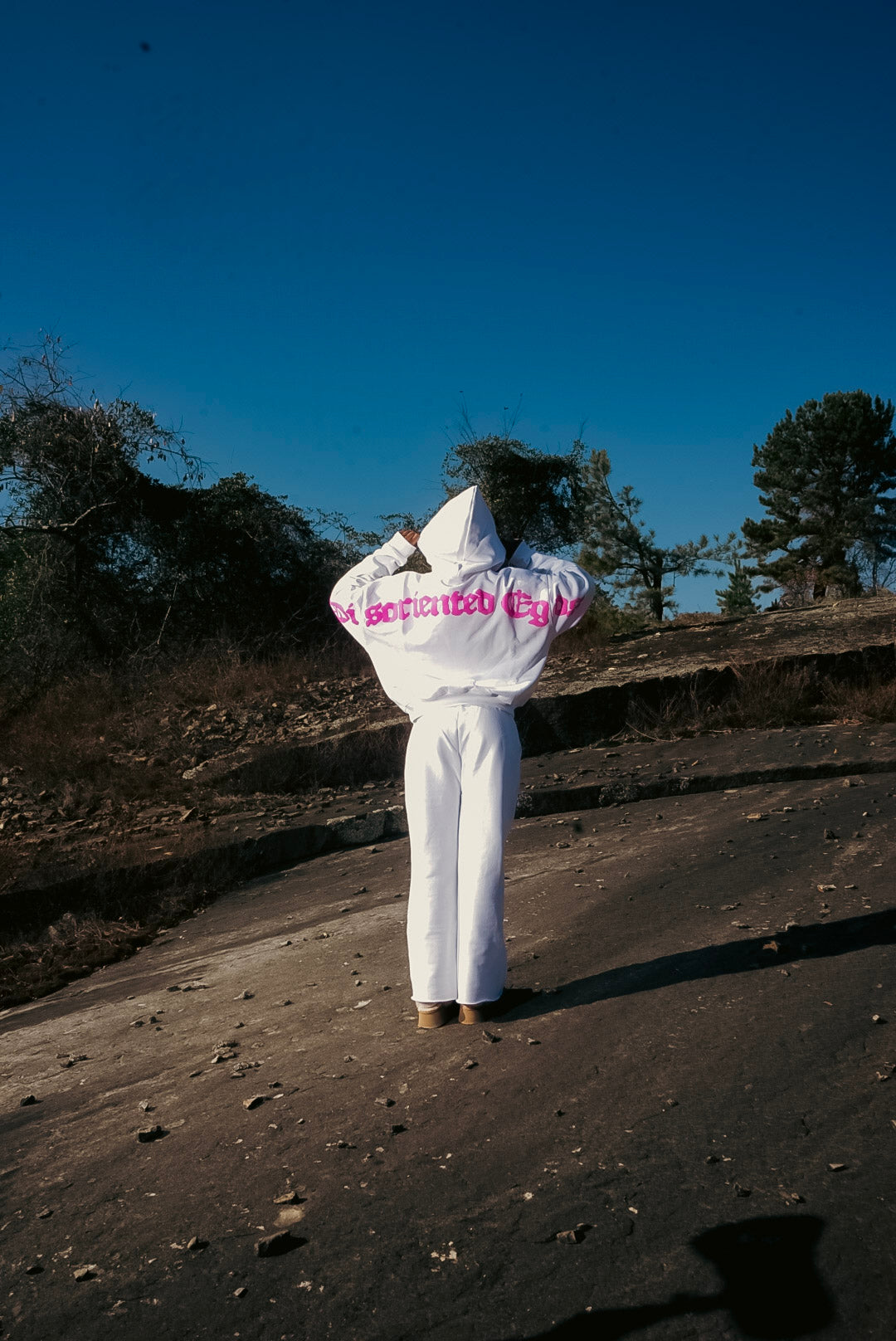 White Disoriented Egos Hoodie