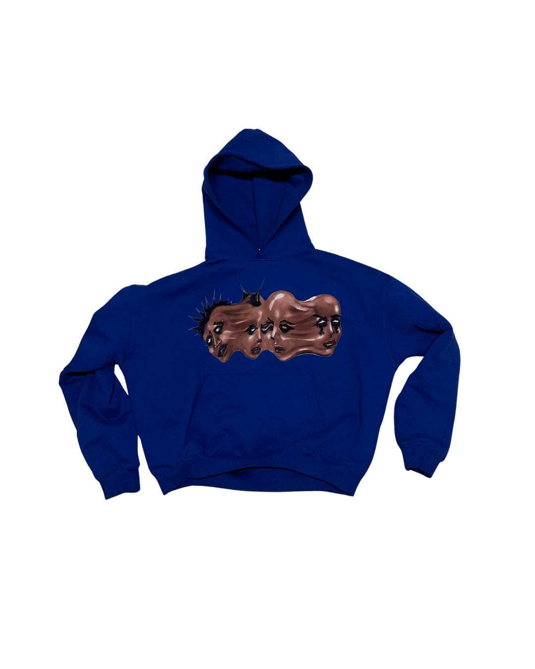 Blue Disoriented Hoodie