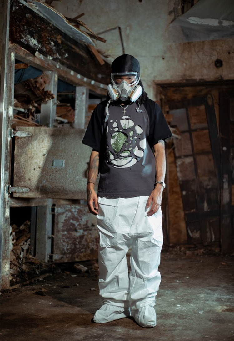 LUNAIRE T SHIRT (BLACK & GREY)