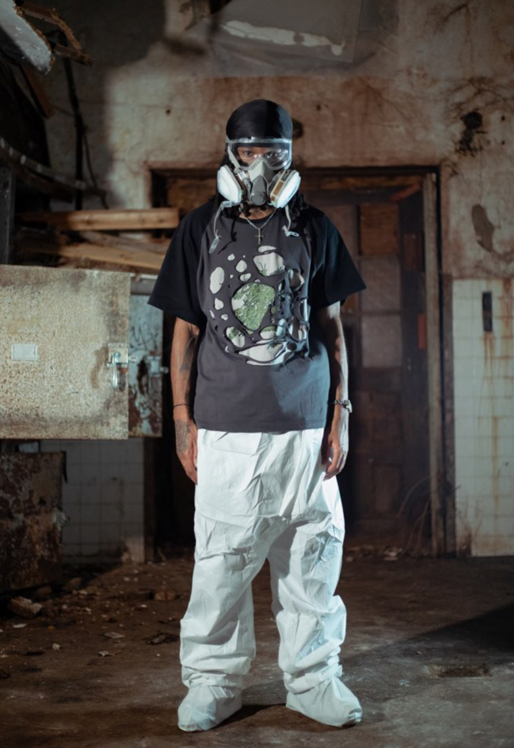 LUNAIRE T SHIRT (BLACK & GREY)