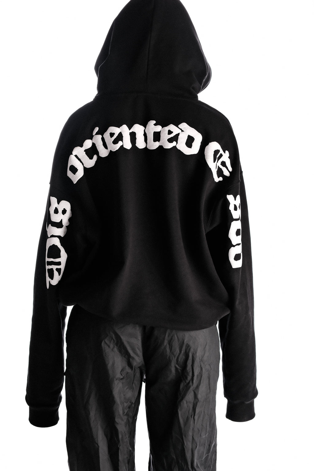 DISORIENTED BLACK HOODIE