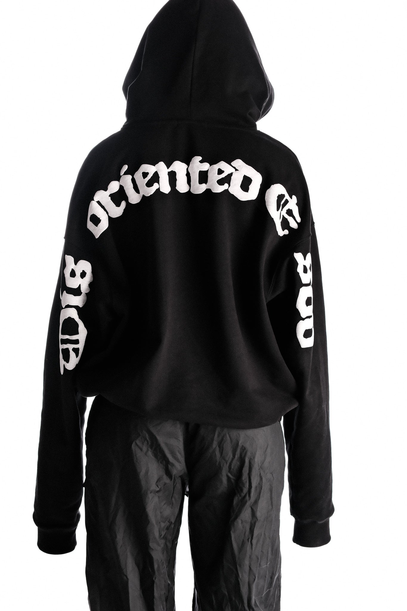 DISORIENTED BLACK HOODIE